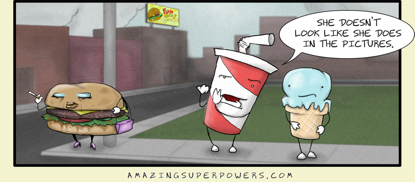 Tabloids report that she has recently become super-sized. ZIIIING! Also, she's never been loved.