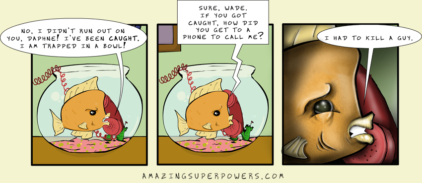It's a good thing her number can be dialed easily by a falling body.