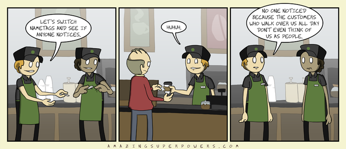 Fleshy coffee bots.