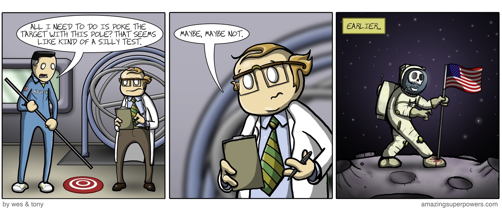 The more important issue here is that now the moon is HAUNTED