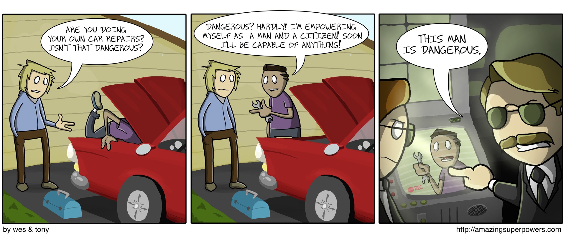 Doing your own repairs instead of paying someone to do them? What are you, anti-capitalist?