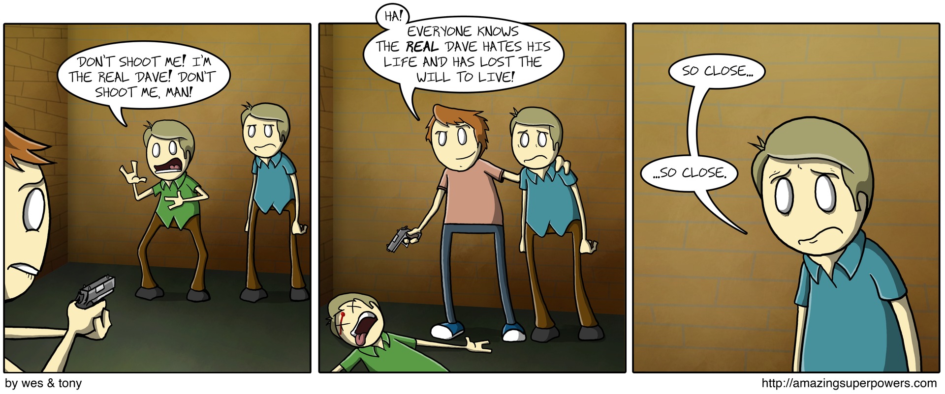 'Shoot us both to be sure! Please!'