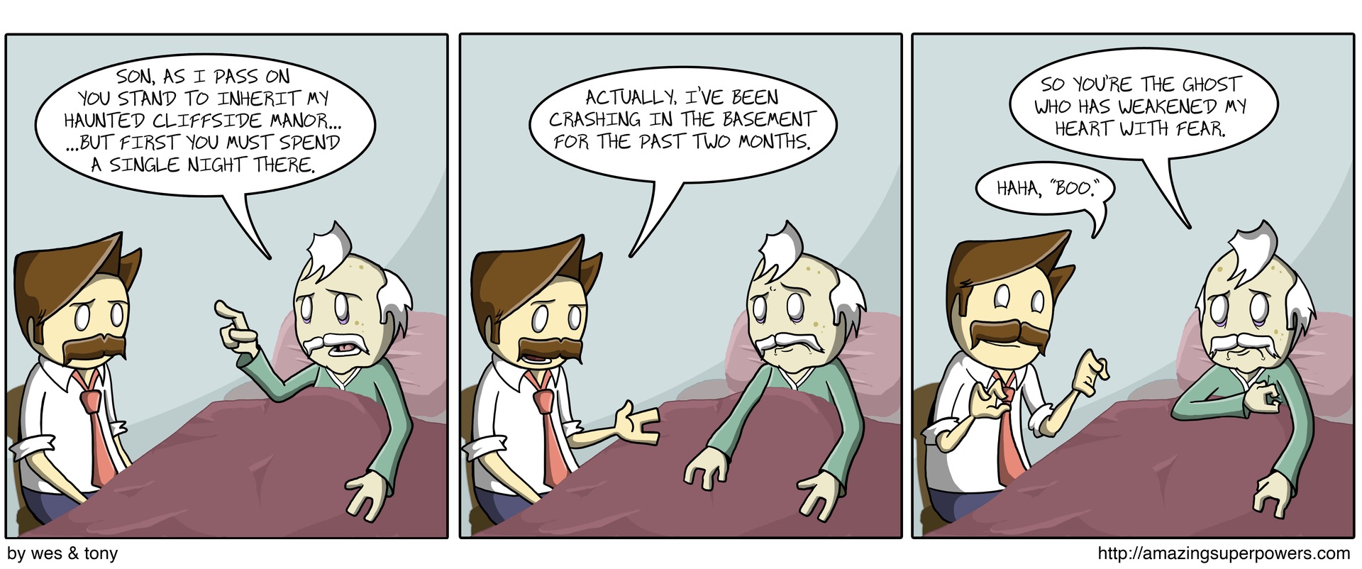'I thought the ghost had a weird penchant for doritos.'