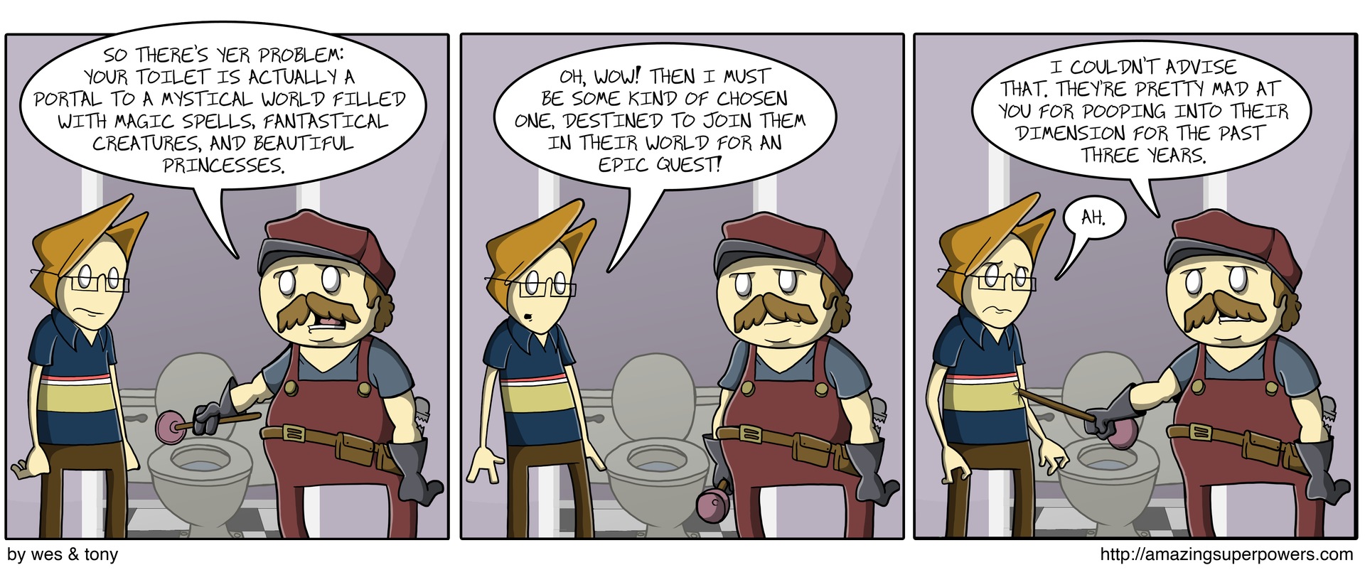 'Hey! It wasn't all poop! ...I also barfed.'