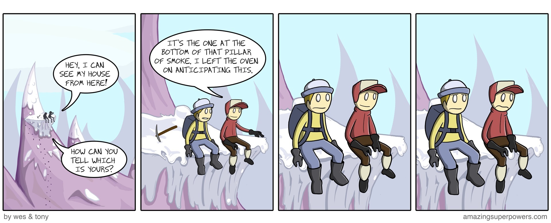 'Bet you've never seen a homeless man climb a mountain before'