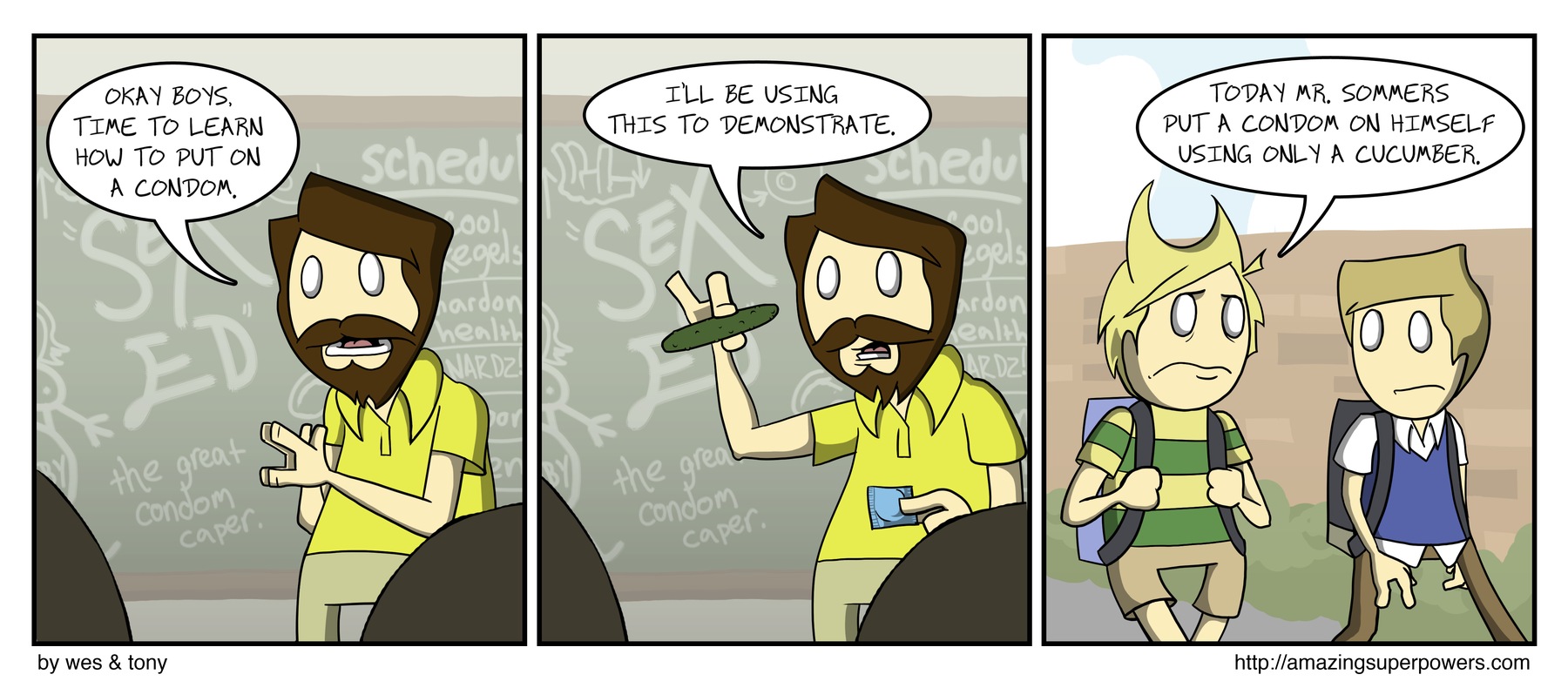 Sex Ed, bar tricks edition.