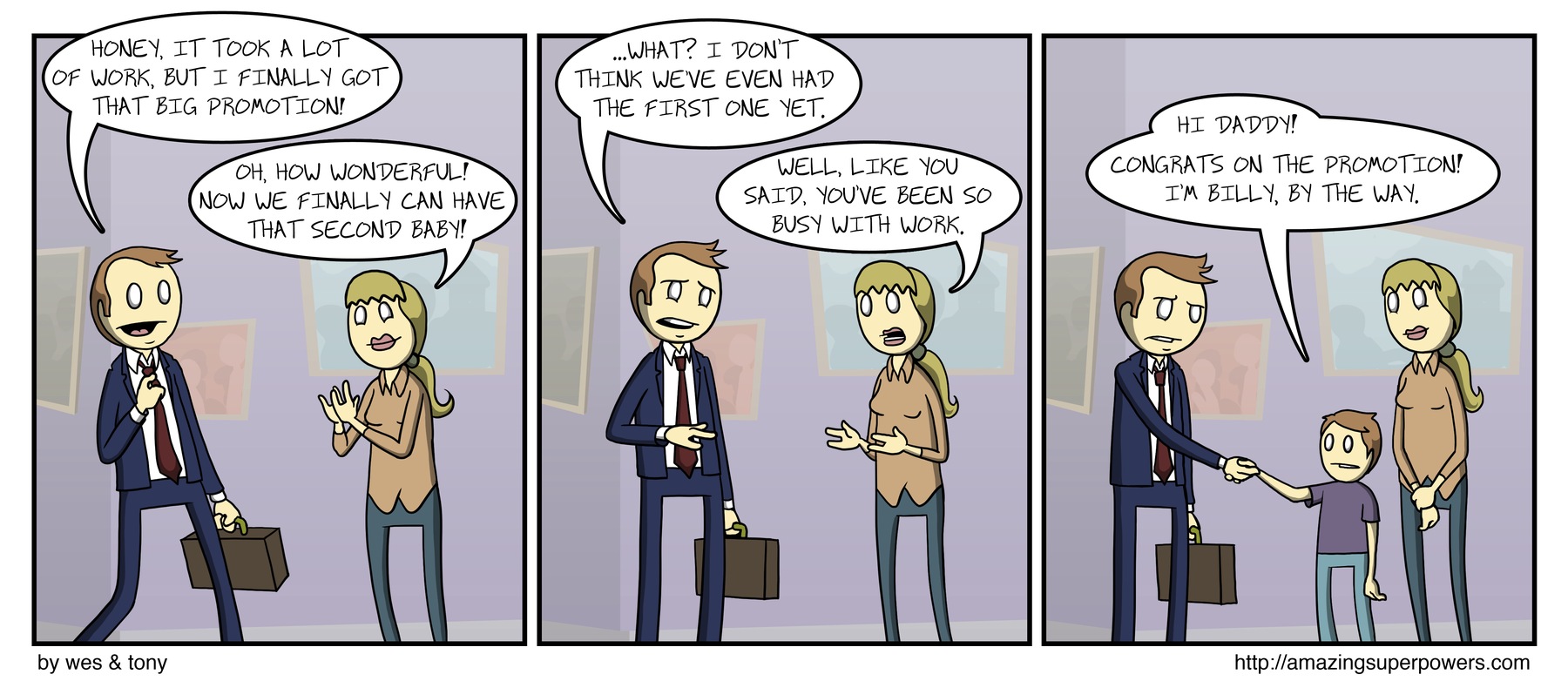 ''Oh man, I thought the birth was just a really bad conference call.''