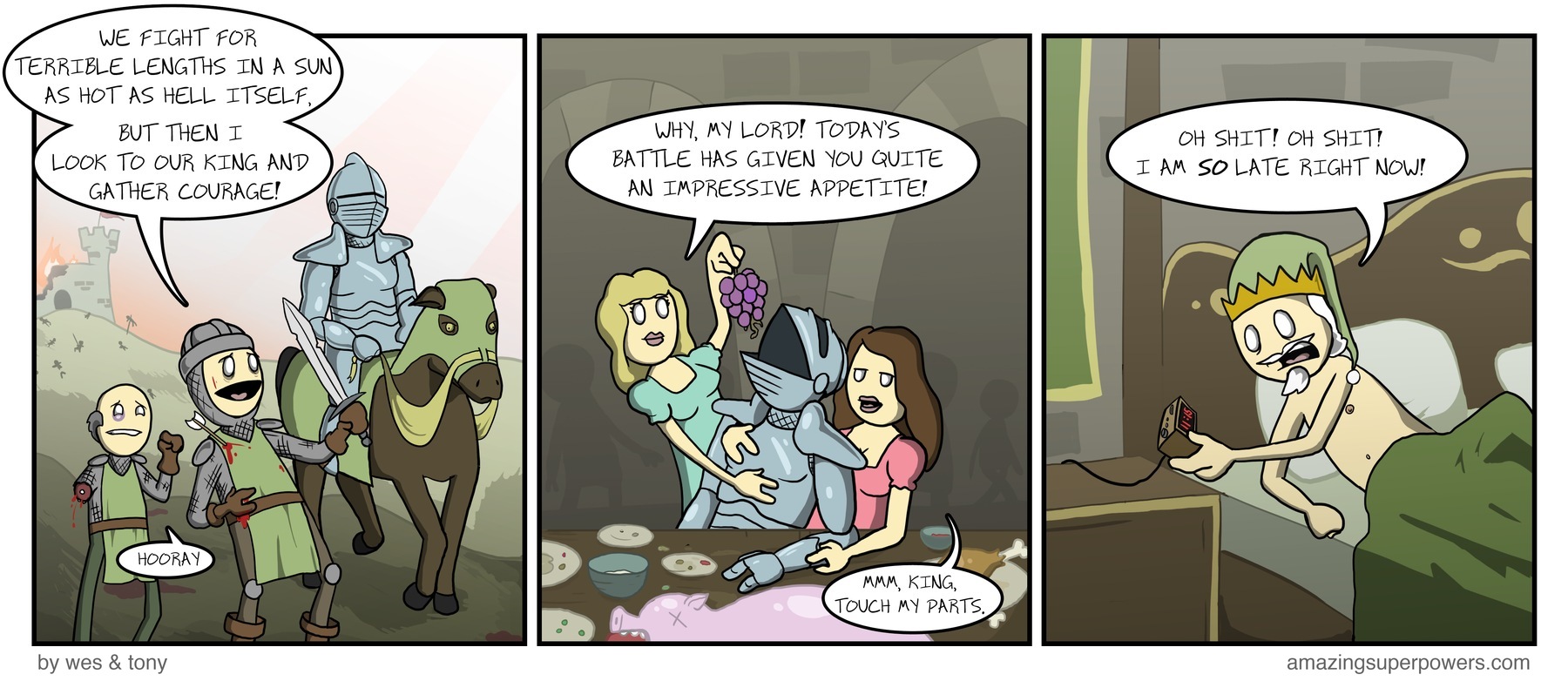 Though the knighting ceremony got pretty bloody.