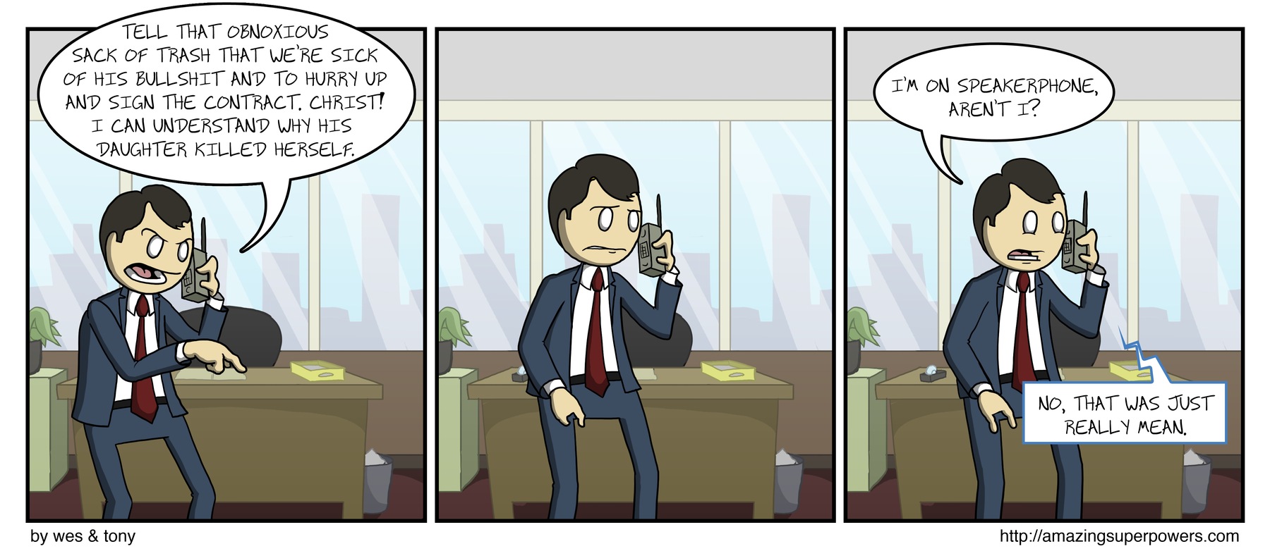 Though really, it was pretty similar to the eulogy.