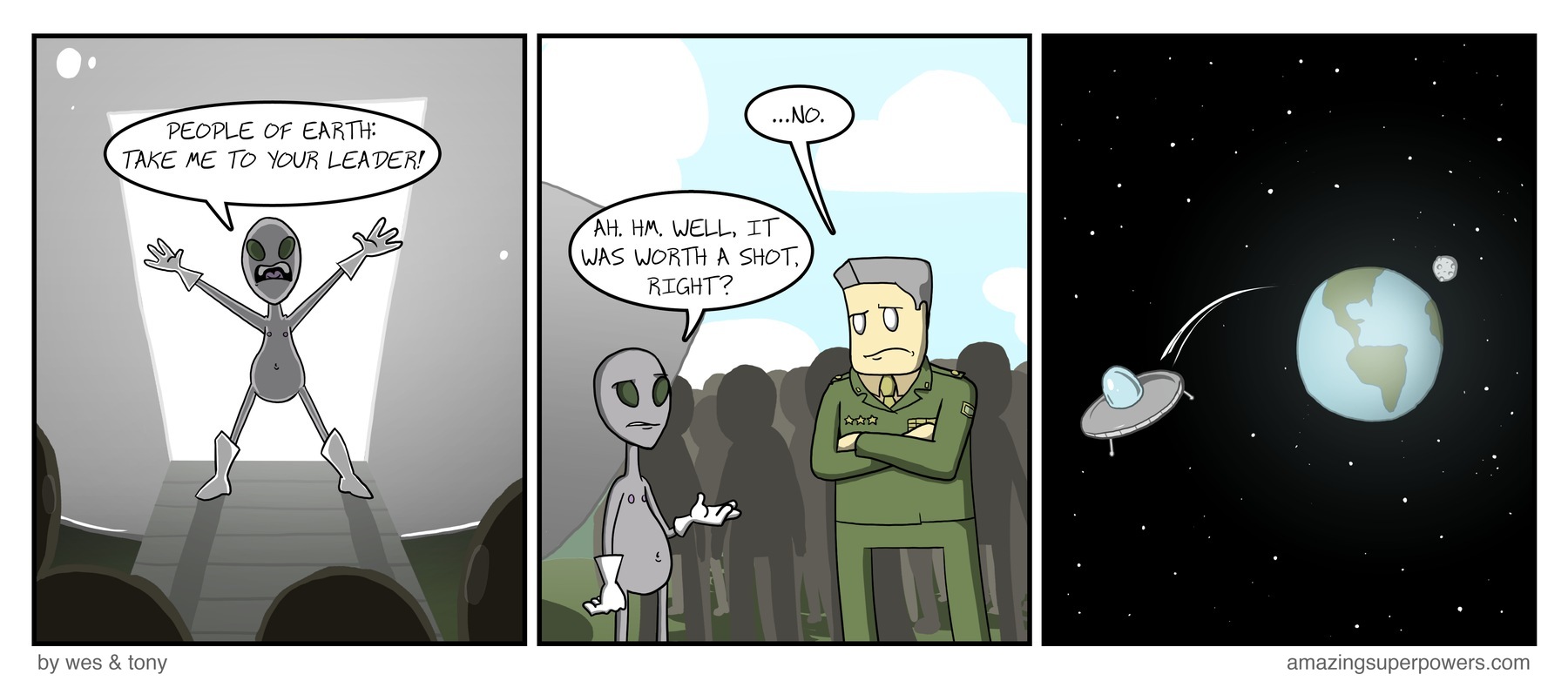 ''I KNEW we should have called ahead before coming all the way here!''