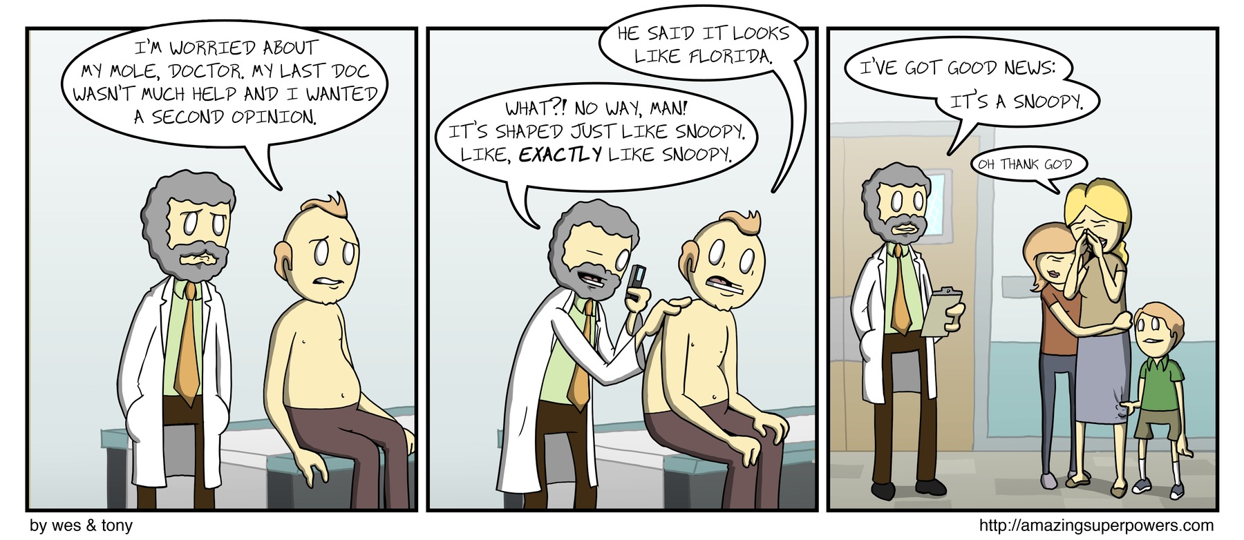 Clearly your last doc didn't pay attention to his Peanuts course in med school.