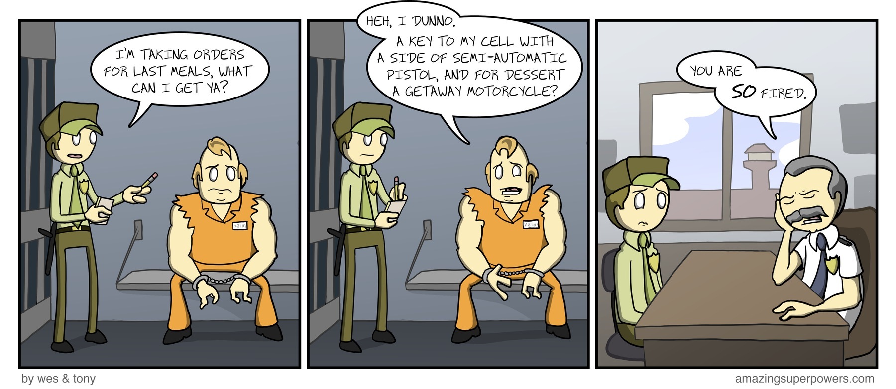 And a nice, tall glass of bullets.