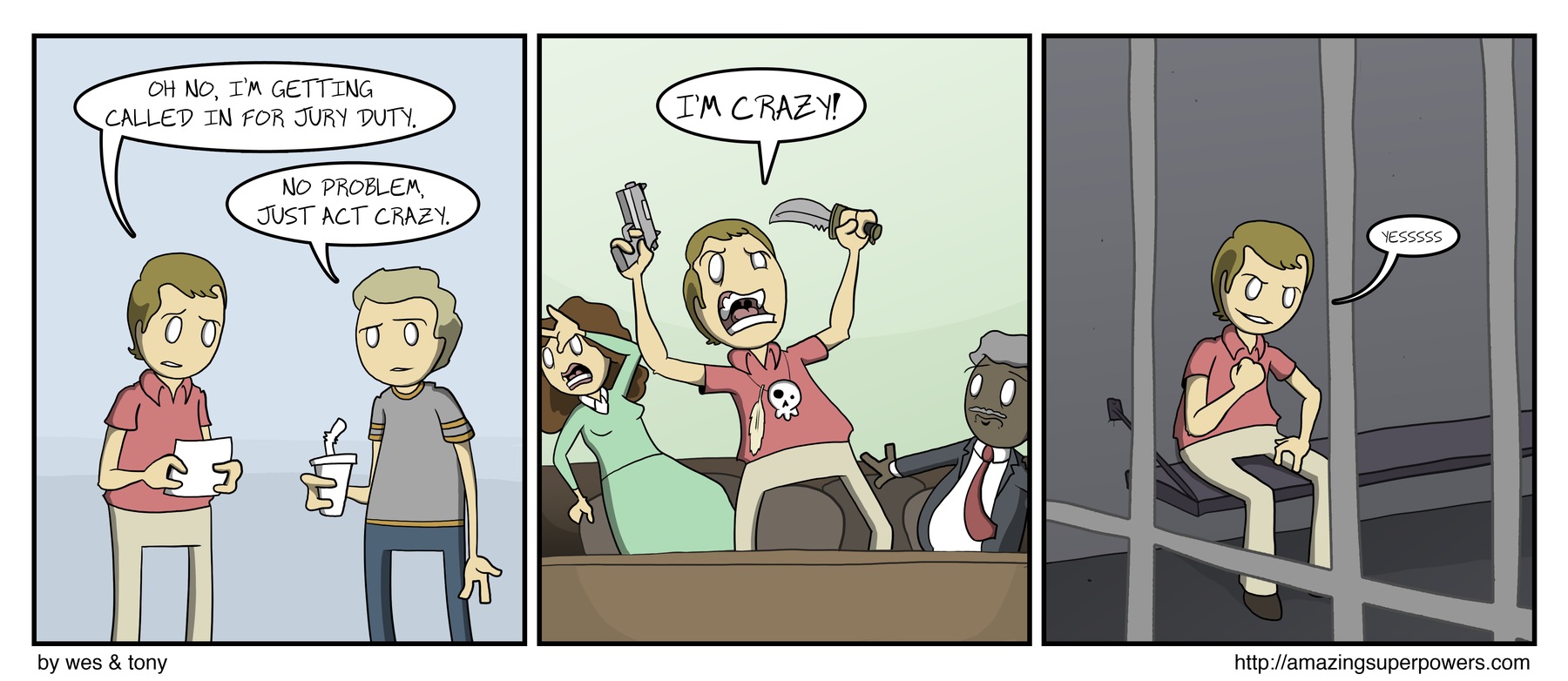 This method also works to get out of work, weddings, bar mitzvahs, etc.
