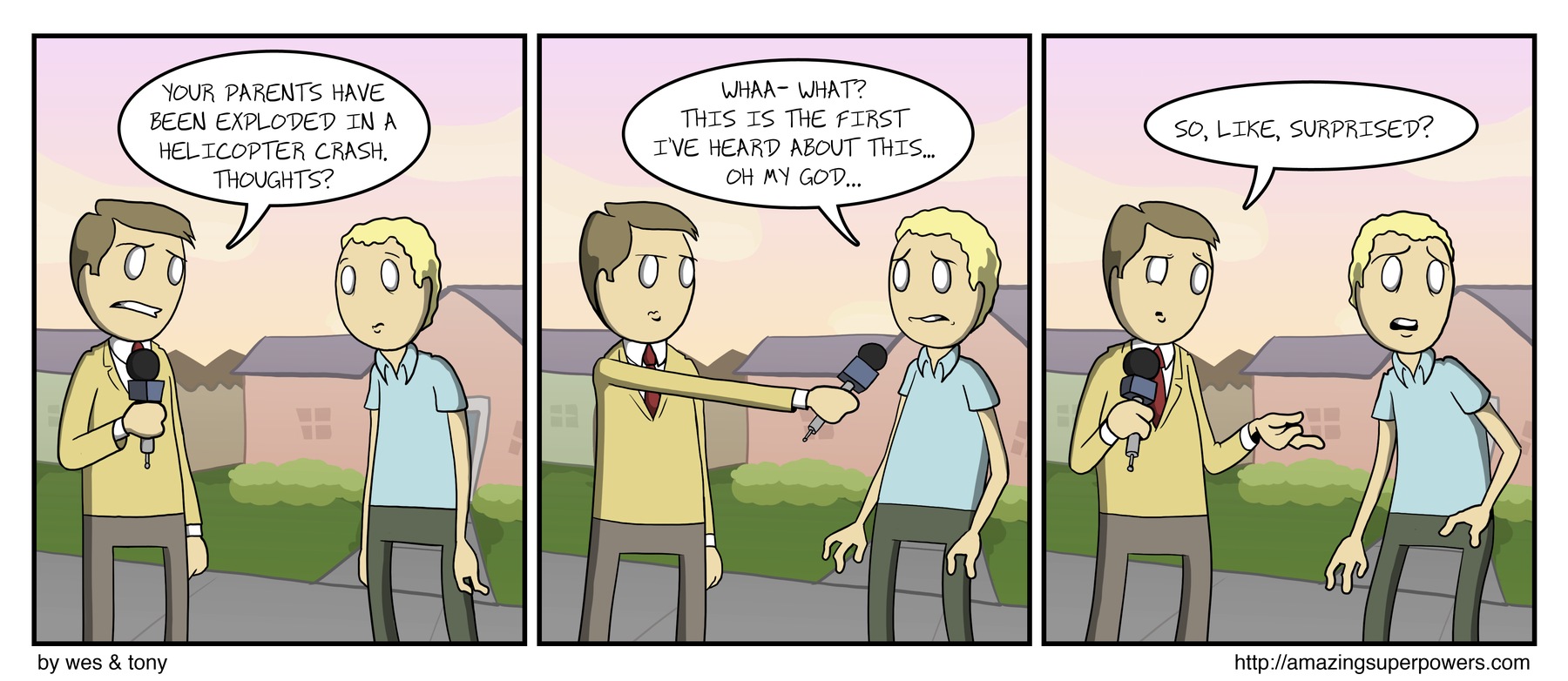 well, reporting the news *is* his job