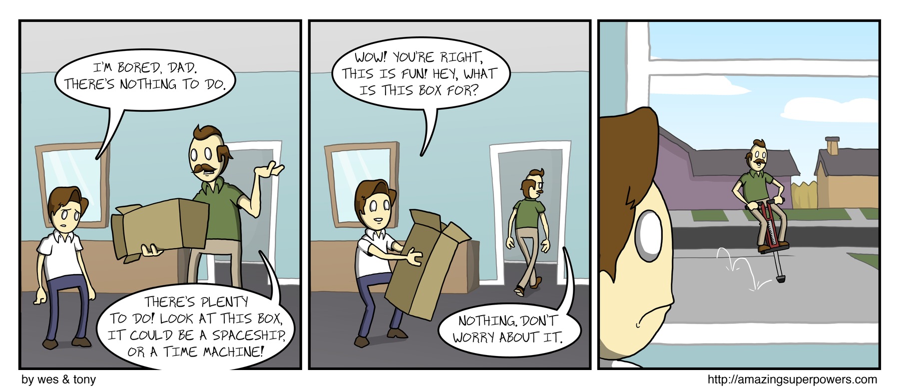 ''I'm going to imagine this box is a better father.''
