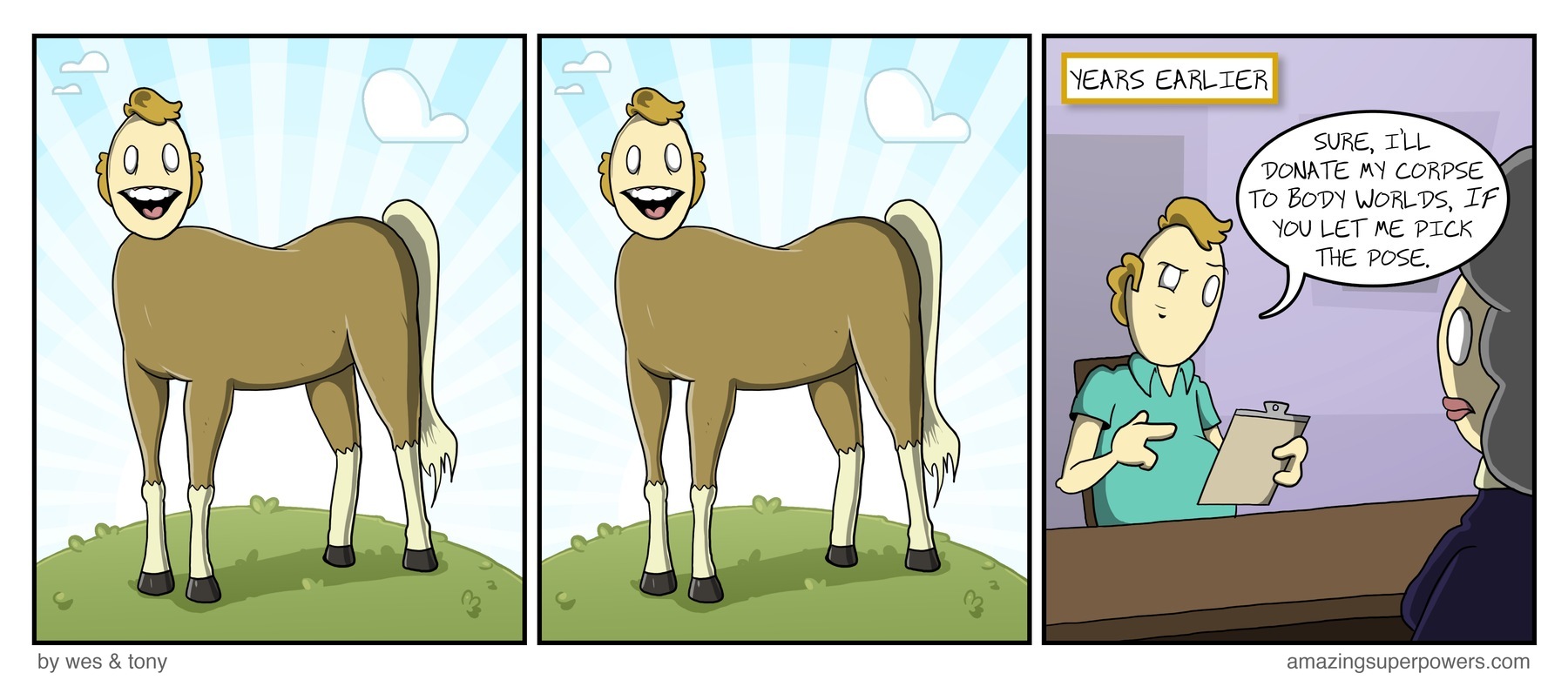It’s nice because it means a horse somewhere got HIS wish.