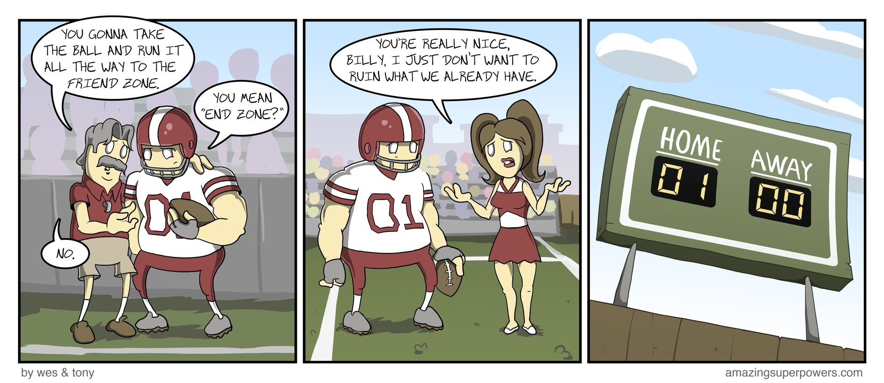 Shoulda worn a helmet on your heart, Billy.